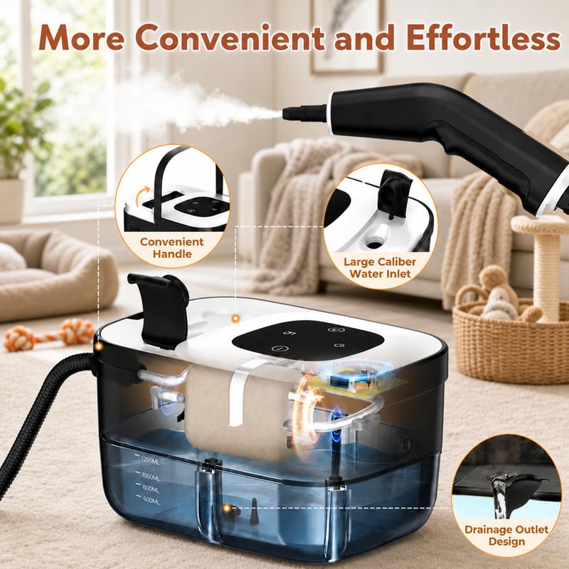 PawSteam™ – High-Temperature Pet Home Steam Cleaner